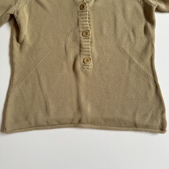 Garnet Hill Women's Button Front Crew Neck Knit Sweater Size Small EUC Pullover - Picture 8 of 10